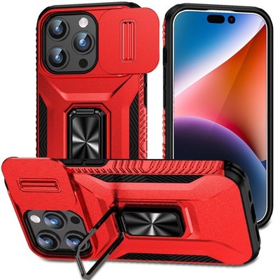 For iPhone 17 Pro Max 16 15 14 13 12 11 7 Magnetic Ring Stand Rugged Phone Case