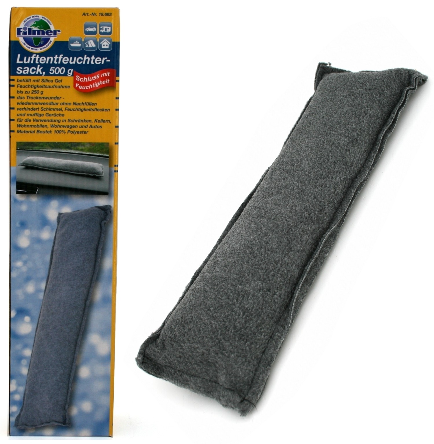 1x 500g (1kg=13,58€) Luftentfeuchter Silica Gel wieder verwendbar Auto Wohnwagen