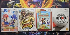 Wii GAMES PAPER MARIO, MARIO & SONIC AT THE OLYMPICS, STRIKERS + TABLE TENNIS
