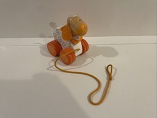 Vintage Rare Sevi Pull Along Sheep Toy Baby Einstein