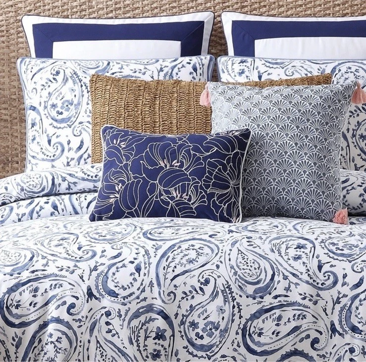 Oceanfront Resort Indienne Paisley 100% Cotton Duvet Set - FULL/QUEEN 3 Pc - Image 2 of 4