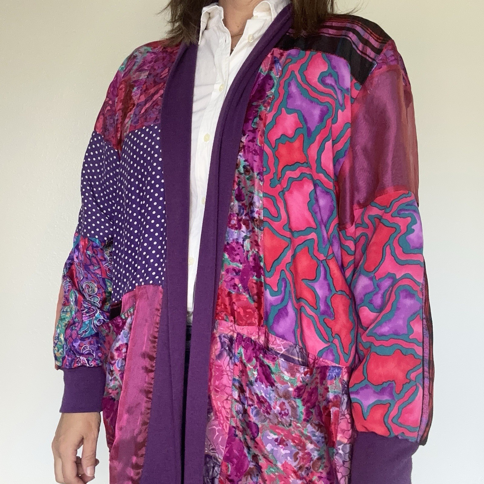 MAGGIE SHEPHERD AUSTRALIA Jacket PATCHWORK Large … - image 1