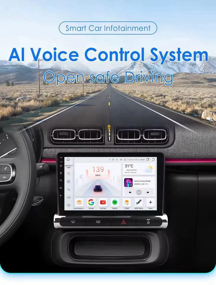 Autoradio Android 14 Per Citroen C3 C4 aircross 2017-2023 CarPlay 2G+32GB BT. - Immagine 4 di 4