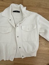 Pullover Strickjacke Mango Größe XXS Weiß