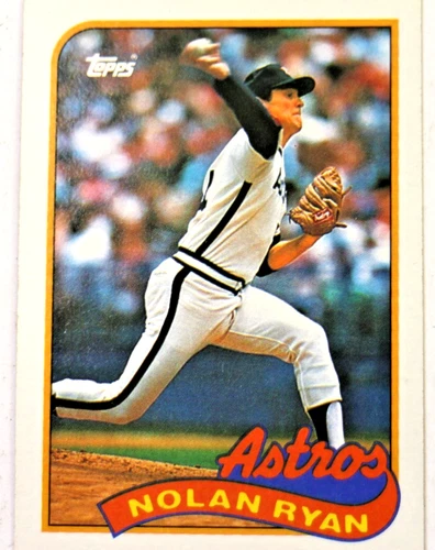 1989 Topps #530 Nolan Ryan Houston Astros (Baseball Card) NM/MT Astros