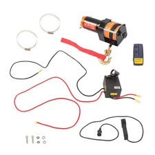 2500 lbs Electric Winch 50ft Synthetic Rope 12VDC/1.3HP Motor 135:1 Gear Ratio