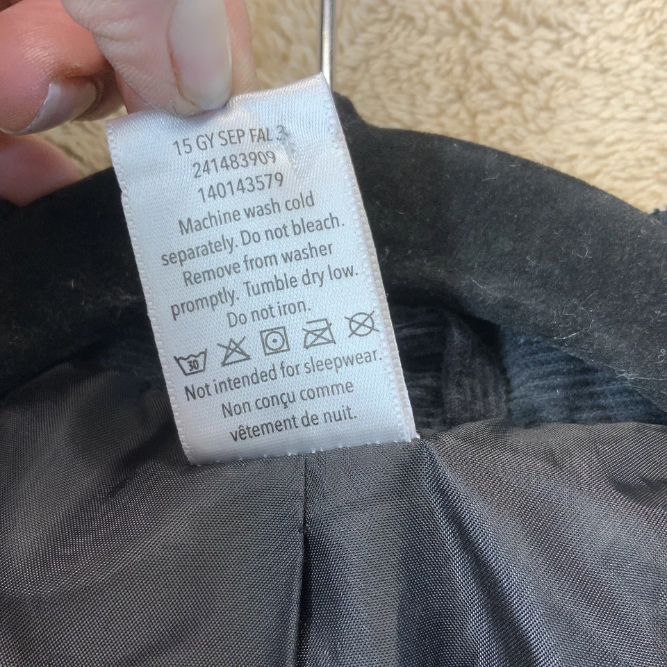 VTG 90s Y2K Gymboree Boys Navy Black Corduroy Blazer Jacket Sz 7-8 EUC - Image 4 of 4