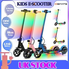 Electric Scooters Kids Ages 6-12 Folding UK E Scooter LED Display 130W 14km/h