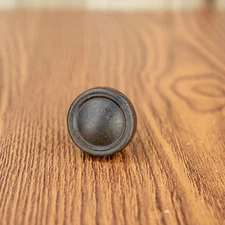 Vintage Deco Radio Knob 1pc 1930s Brown Bakelite 1/4" Opening w/ Set Screw