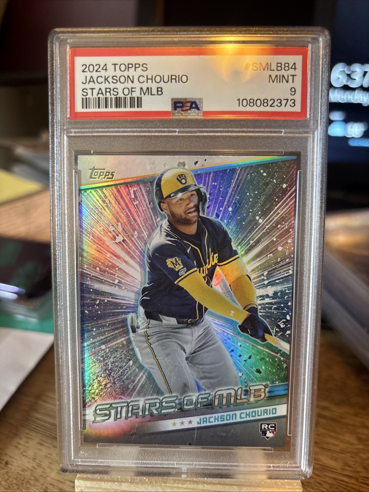 2024 TOPPS STARS OF MLB UPDATE #SMLB84 JACKSON CHOURIO ROOKIE RC PSA 9
