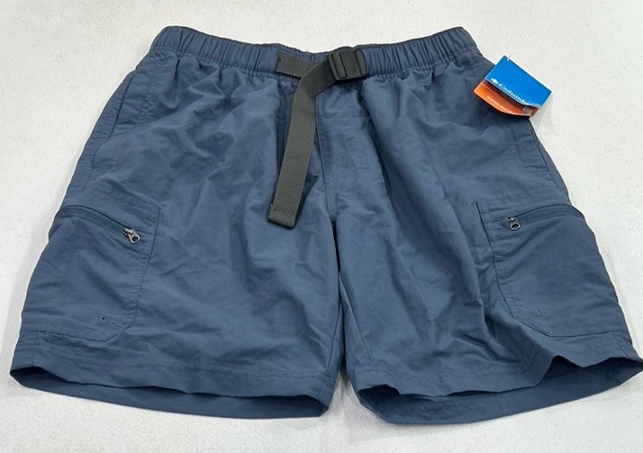 Columbia Men's Regular Fit Casual Mountaindale Shorts, Blue, Size S