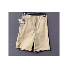 Authentic Galaxy Shorts Boys 8 Khaki Chino School Uniform Adjustable Waist NWT
