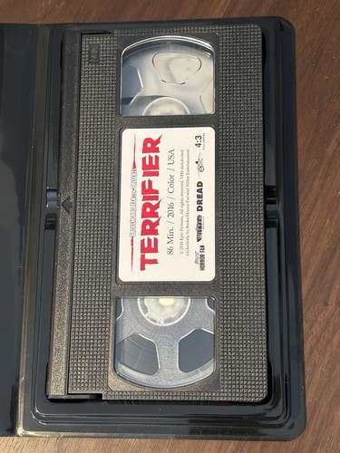 Terrifier Bloody Variant VHS Limited To 50 (OOP) - SUPER RARE - Picture 6 of 6