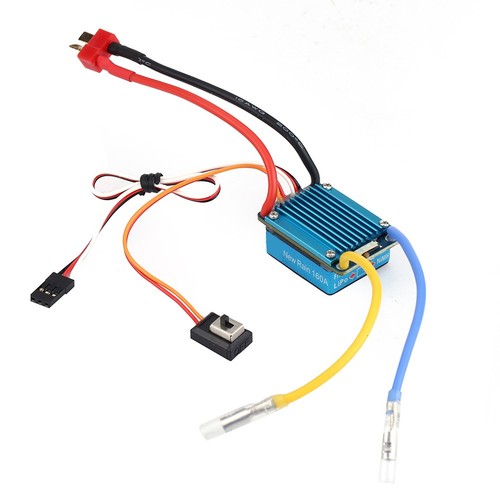 VXB 3S 160A Waterproof Brushed ESC With 5V 1A BEC T Plug For 1/12(Or Lager) DP - Picture 1 of 8