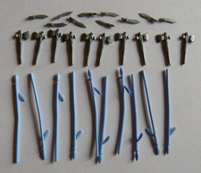 Timpo Toys 10 Indianermesser, 10 Indianspeere, 10 Tomahawks, Originale, Weapons