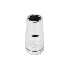 Powerbuilt 1/4 Inch Drive x 9/32 Inch 6 Point Shallow Socket - 648274