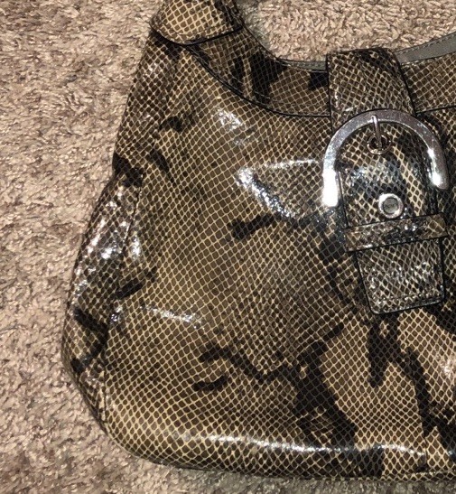 Coach Soho Lynn Python Snakeskin Embossed Leather… - image 3