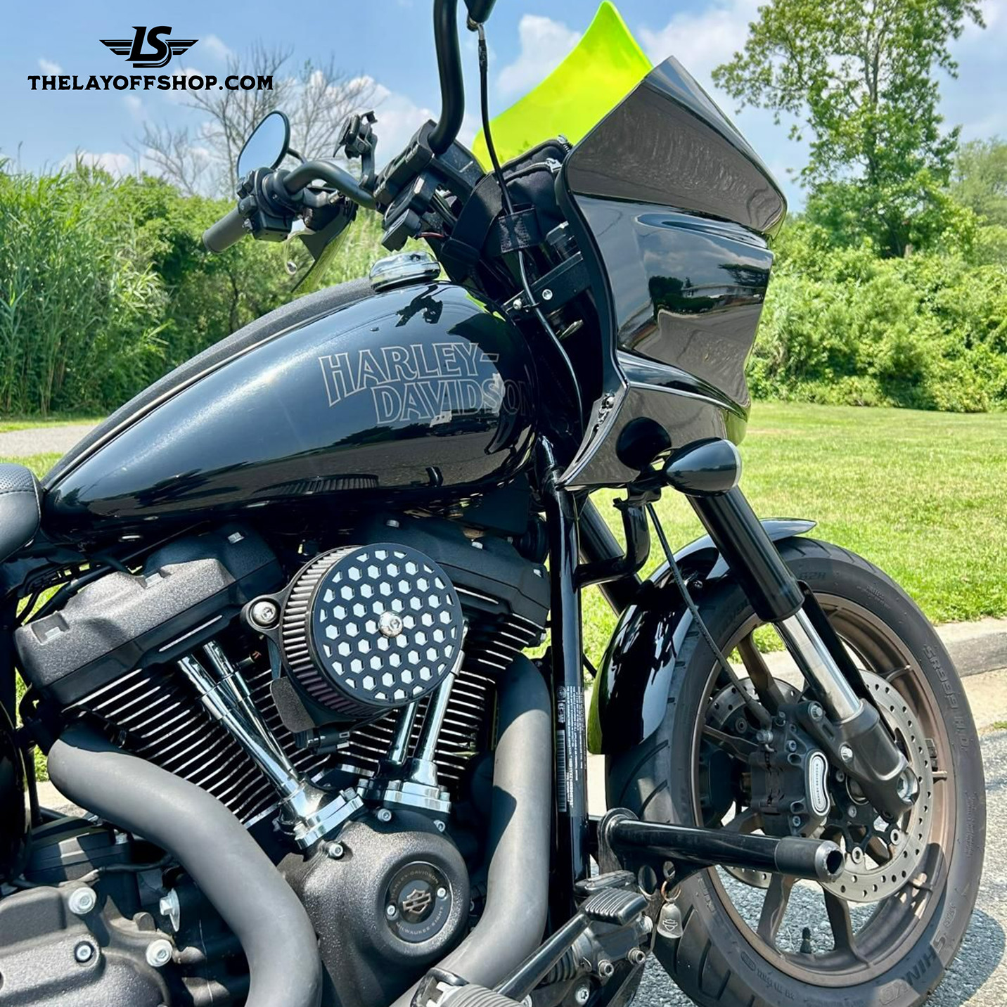 Round Air Cleaner Cover 5.5" For Harley Davidson Motorcycles Wrinkle Black