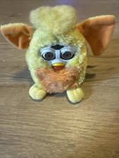 Vintage Original Furby Babies Orange&Yellow Tiger Model70-940Tested/Working READ