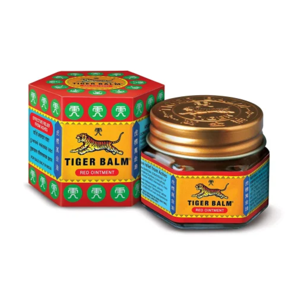 Tiger Balm Red Ointment. 6 Pack x 21 Grams. 11% Camphor. 10