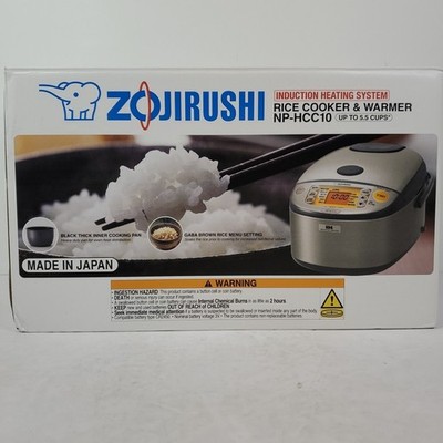 Zojirushi NP-HCC10-XH 5.5C Induction Heating System Rice Cooker Warmer -Gray