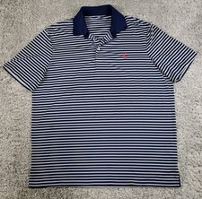 Ralph Lauren Performance Polo Striped Shirt Men's Size XLarge Blue