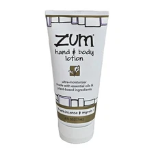 Zum Hand and Body Lotion Ultra Moisturizer Essential Oils Frankincense 6 fl oz