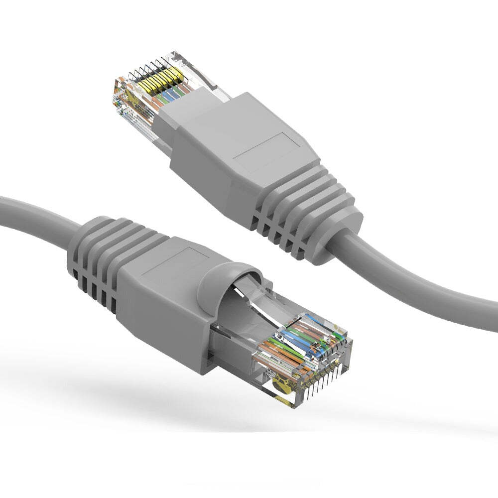 5Ft CAT6A UTP Ethernet Network Booted Cable Gray