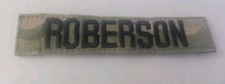 ACU US ARMY Name Tape Patch ROBERSON Military Scorpion Hook Branch.