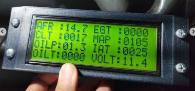 Race Car Side Dash Gauge for Ecumaster ECU