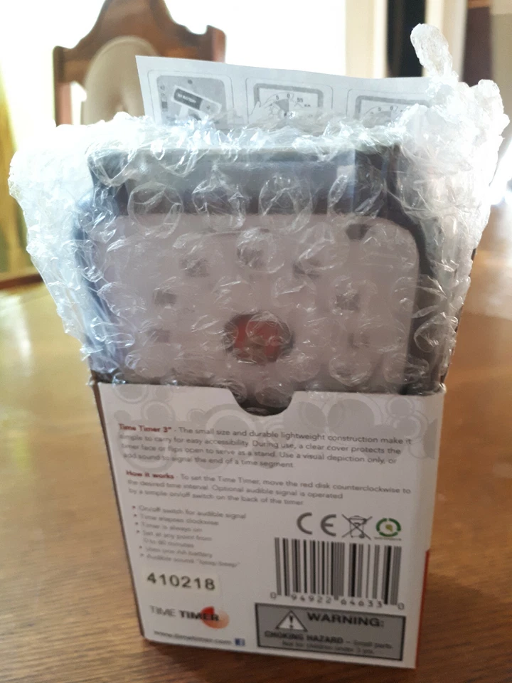 Time Timer® Original 3" 60 minutes visual timer countdown timer - Image 4 of 4