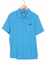 JACK WOLFSKIN UV SHIELD QMC Shirt Men Size L / 52 Short Sleeve Stretch Hiking