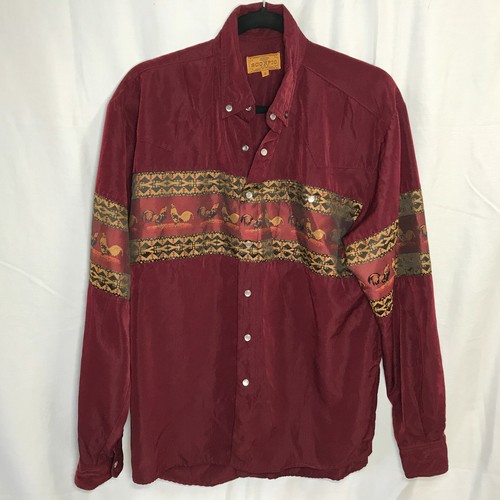 Scorpio Mens Cowboy Shirt Small Dark 