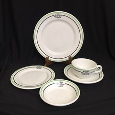 Vintage First Christian Church Restaurant Ware Pl Setting Syracuse China 5Pc U34