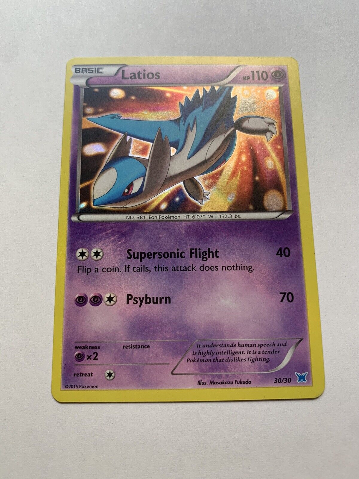 Latios Holo XY 2015 Trainer Kit Promo 30/30 NM