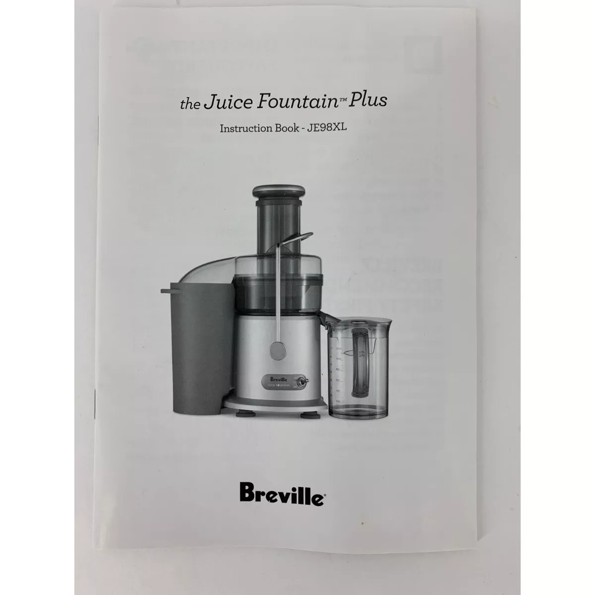 Breville juicer instructions top