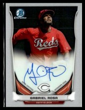 2014 Bowman Chrome Prospect Autographs #BCAP-GR Gabriel Rosa Reds Auto