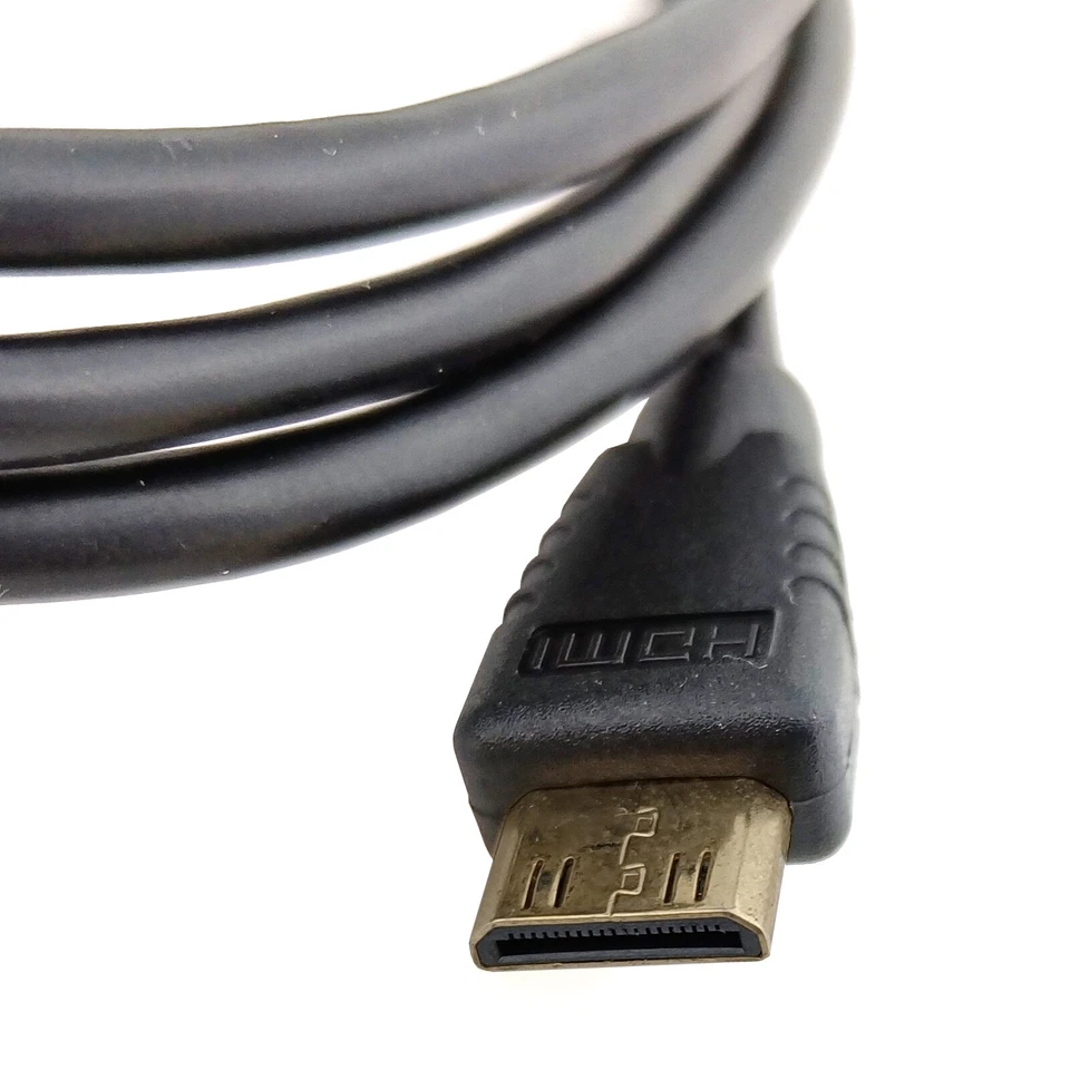Mini HDMI to Standard HDMI Cable Laptop LCD Controller Video Audio Cord 1080P - Image 3 of 4