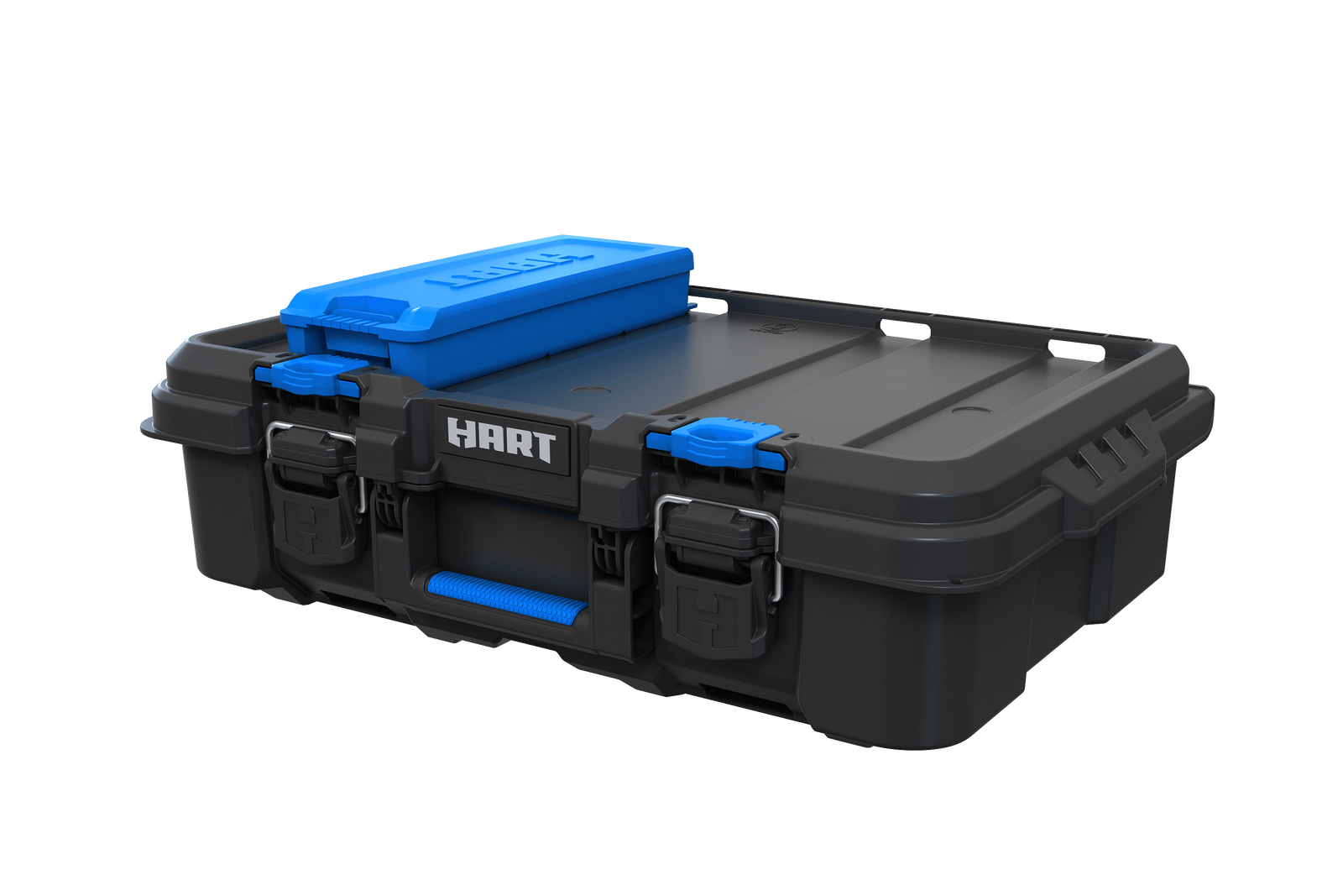 HART Stack System Tool Box with Small Blue Organizer & Dividers