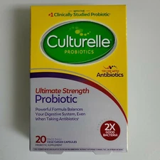 Culturelle Ultimate Strength Probiotic Dietary Supplement 20 Ct Exp 2026+