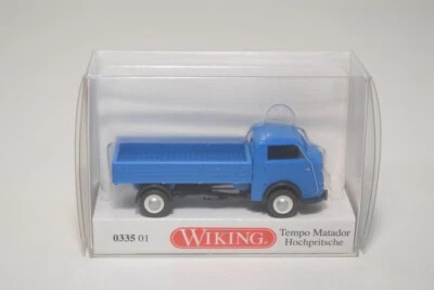 B20 1:87 WIKING 0335 01 TEMPO MATADOR HOCHPRITSCHE BLUE MIB - Bild 1 von 4