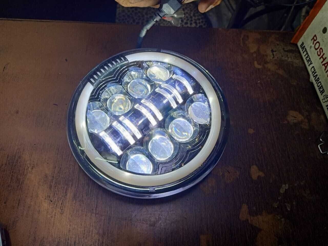 Led 7'' Headlight For Royal Enfield Interceptor Classic Bullet Standard