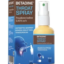 BETADINE Throat Spray Kill Germs, Throat Chapping, Swelling 50ml US Free Tax
