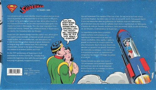 2013 SUPERMAN 75th. Anniversary Stamp Set of 3 - Picture 4 of 6