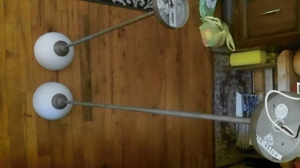 10 Pendent Light Fixtures-Spatter Paint Brown-Very Good Condition-Sold Seperatly - Image 2 of 4