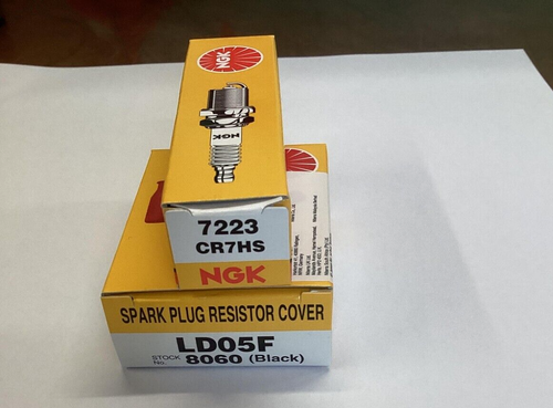 Honda C90 New Genuine NGK CR7HS Spark Plug And NGK Cap - 50 70 90 Cub - Picture 7 of 7