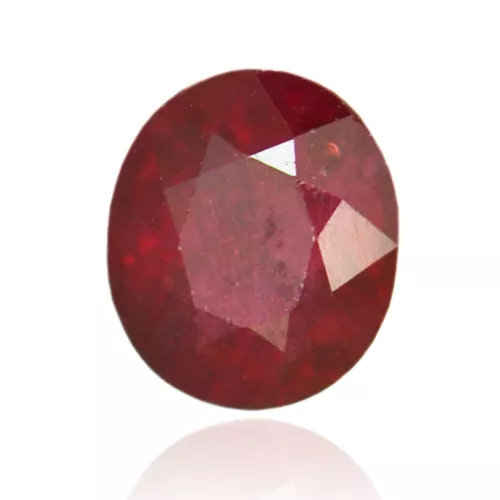 Ruby Gemstone Cushion Natural Red Color Loose Real 1.98 Carat Treated Genuine