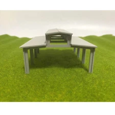 1/72 Scale Building Train Railway Tank Aircraft Carport Locomotive Shed Fit HO 