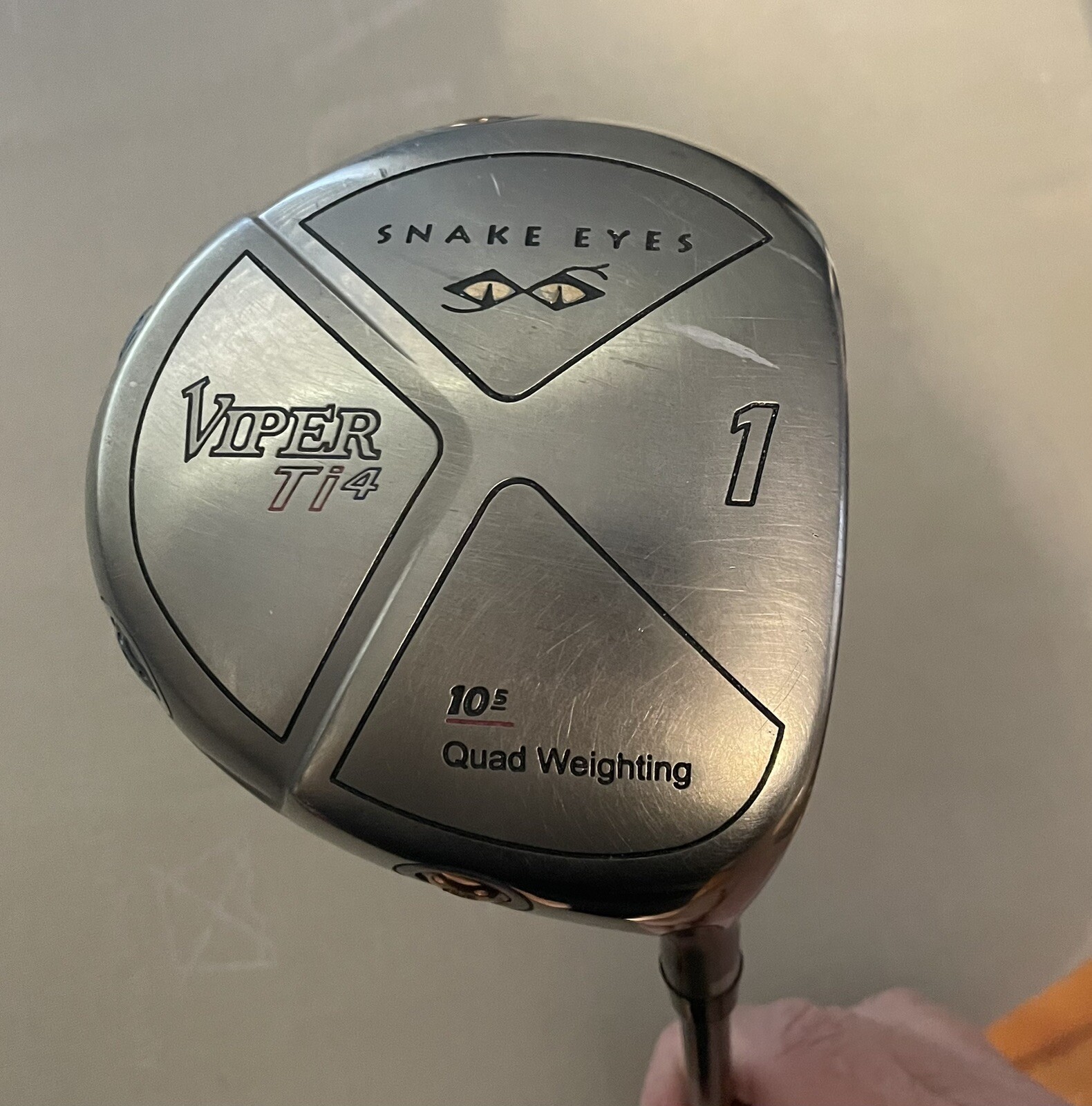 Snake Eyes Viper Ti4 Quad Weighting Driver 10.5° Graphite Shaft R Flex