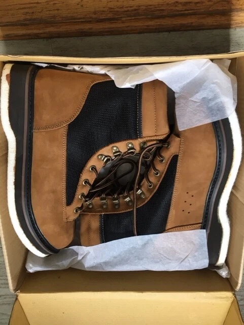 Vintage New Fly Tech Fly Fishing Wading Boots Leather Size 10 New in Box Leather